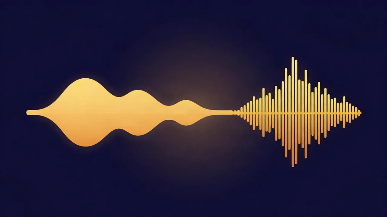 The audible frequency range from 20 Hz to 20 kHz shown as a spectrum split into named frequency bands from sub-bass to air